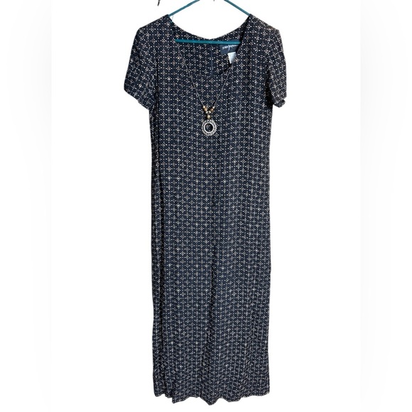 John Roberts  Embellished Sheath Maxi Dress short Sleeve - Picture 1 of 12